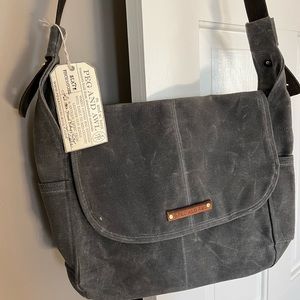 Peg and Awl Slate and Finch Satchel